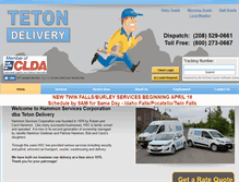 Tablet Screenshot of hammondelivers.com